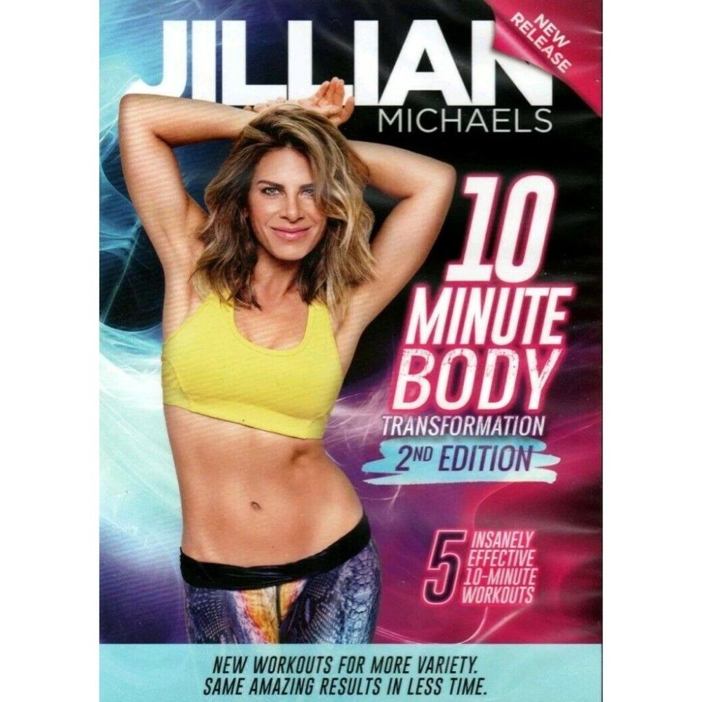 JILLIAN MICHAELS 10 MINUTE BODY TRANSFORMATION 2nd EDITION on DVD Video WORKOUT!